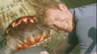 Syfy's Swamp Shark challenges Sharktopus to a duel of awesome